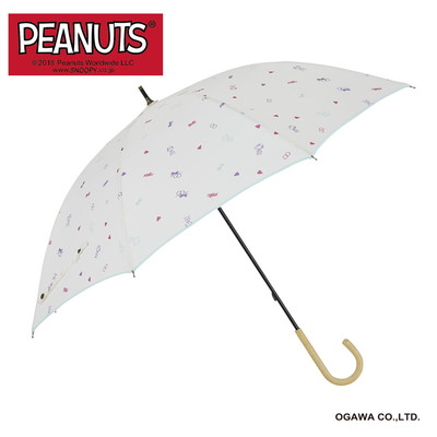 Peanuts One Splusの晴雨兼用日傘 スヌーピー ジョープレッピーフレーク Line Drops